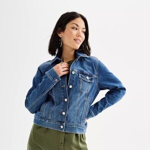 Sonoma 100% cotton denim jacket long sleeve